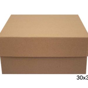 Caja de regalo tipo pastelera 30x30x15 cm (Paquete 12 piezas)