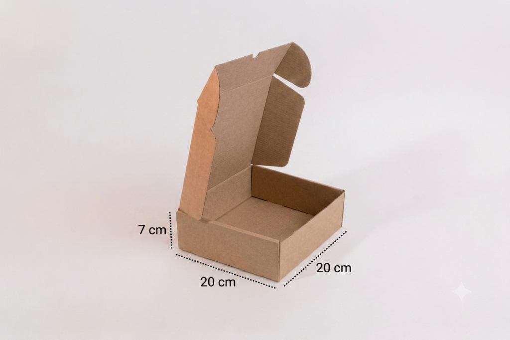 Paquete de 12 Cajas para UBER EATS o ENVIOS 20x20x 7 cm.