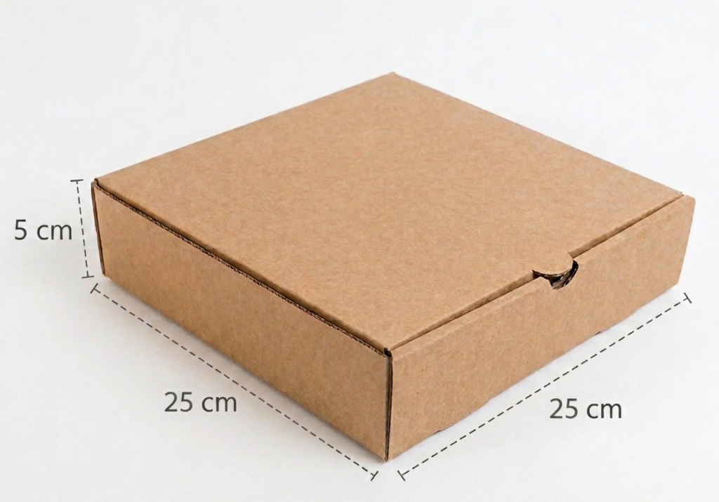 Paquete de 50 Cajas para Pizza 25x25x5 cm.