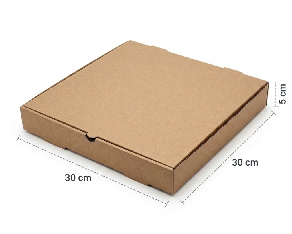 Paquete de 50 Cajas para Pizza 30x30x5 cm.