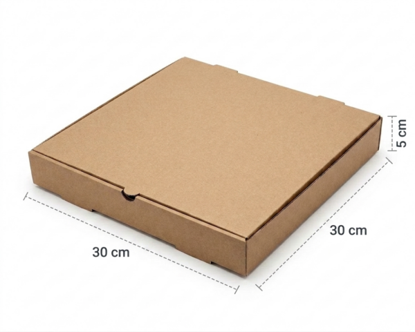 Caja para Pizza 30x30x5 cm (paquete de 50 piezas)