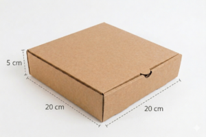 Caja para Pizza 20x20x5 cm (paquete de 50 piezas)