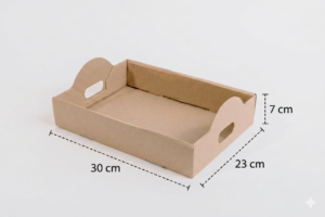 Caja charola 30x23x7 cm. (Paquete 20 piezas)