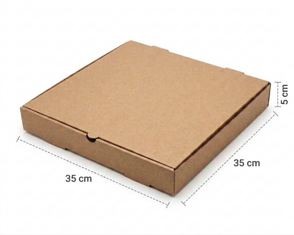 Paquete de 50 Cajas para Pizza 35x35x5 cm.