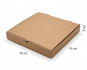 Caja para Pizza 35x35x5 cm (paquete de 50 piezas)