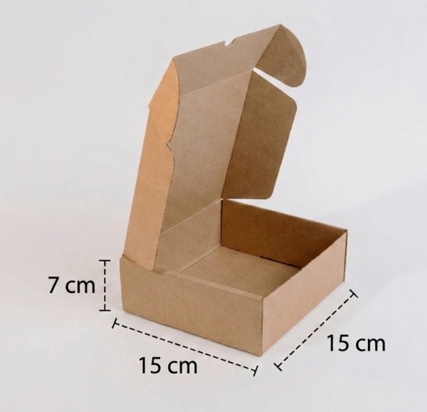 Caja para UBER EATS o ENVIOS 15x15x7 cm. (Paquete 12 piezas)