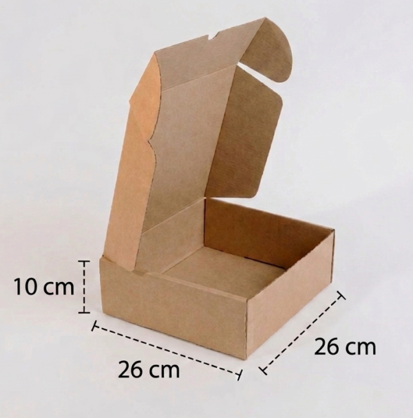 Caja para UBER EATS o ENVIOS 26x26x10 cm. (Paquete 12 piezas)