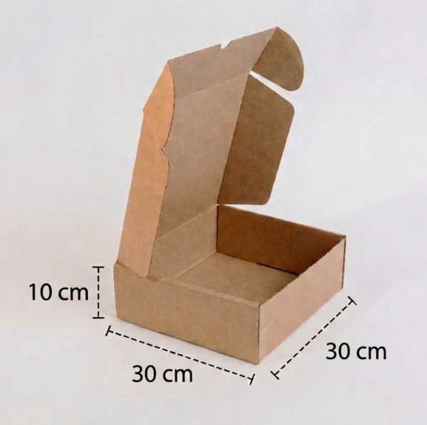 Caja para UBER EATS o ENVIOS 30x30x10 cm. (Paquete 100 piezas)